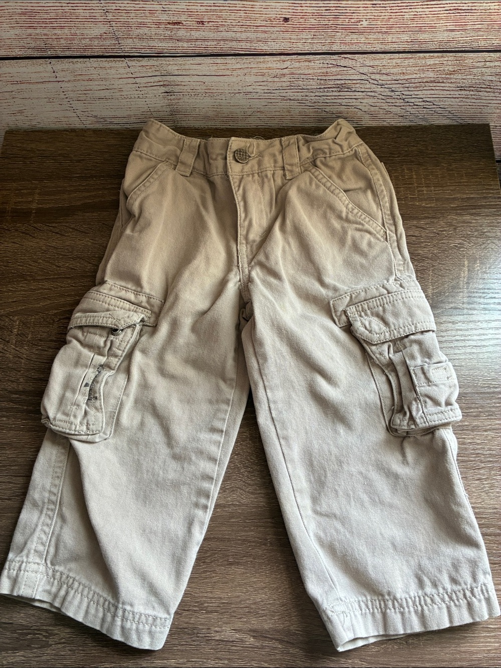 Vintage 2T Tony Hawk Kids Cargo Pants - Beige